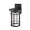 Z-Lite Jordan 1 Light Outdoor Wall Sconce, Black And Clear Seedy 570XL-BK - alternate 3